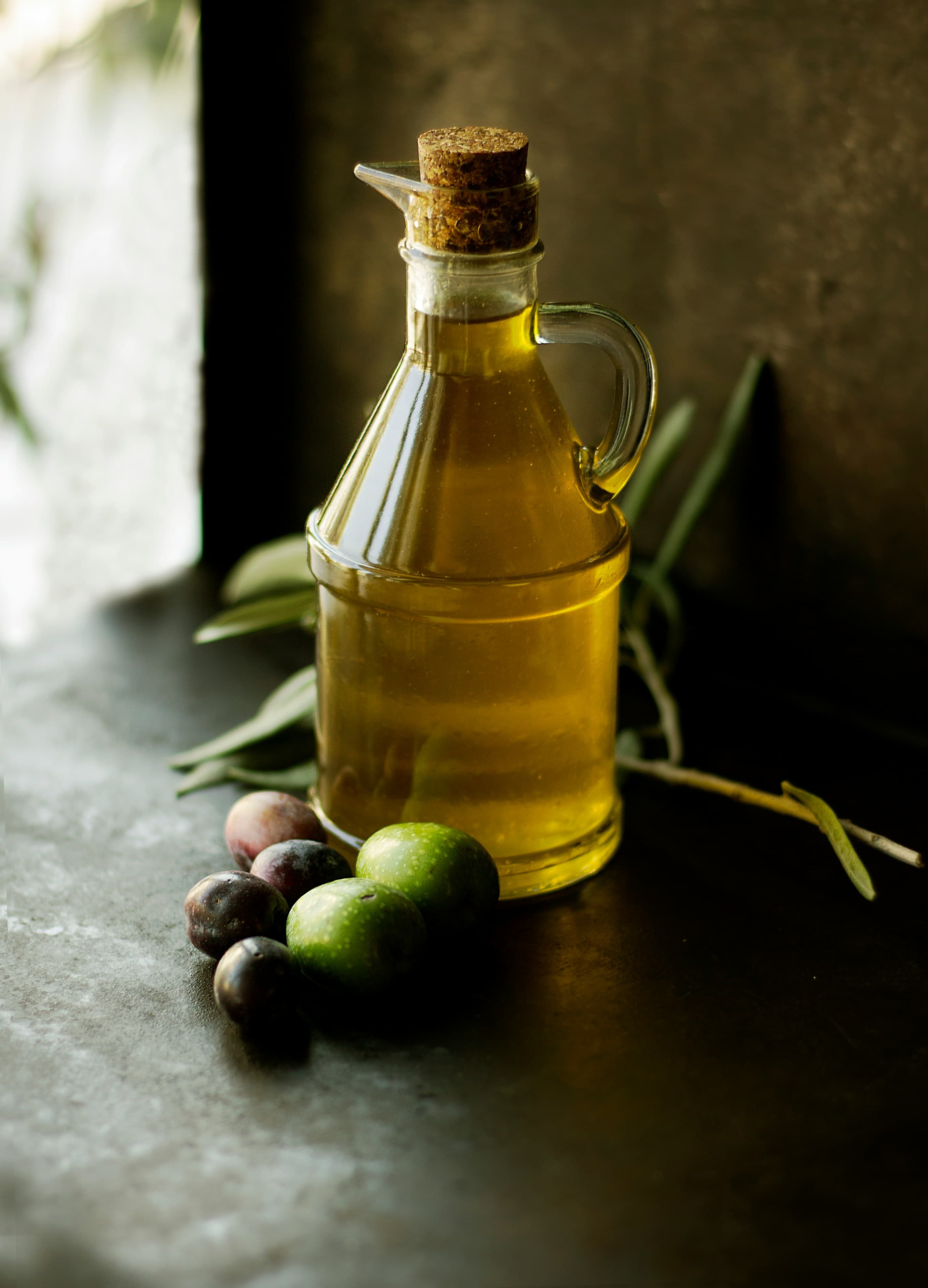 Premium olive oil bottle