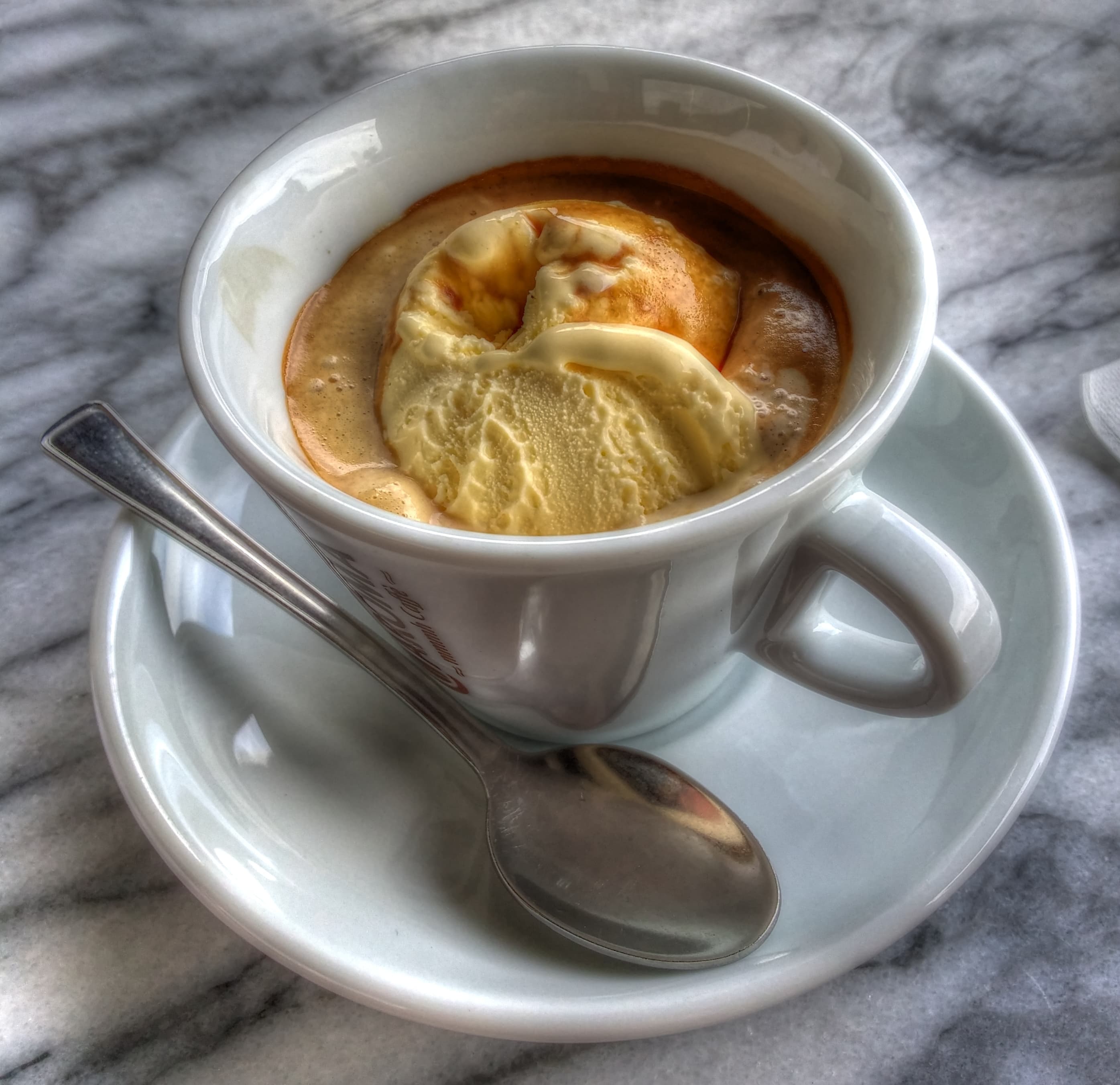 Affogato (espresso + vanilla ice cream)