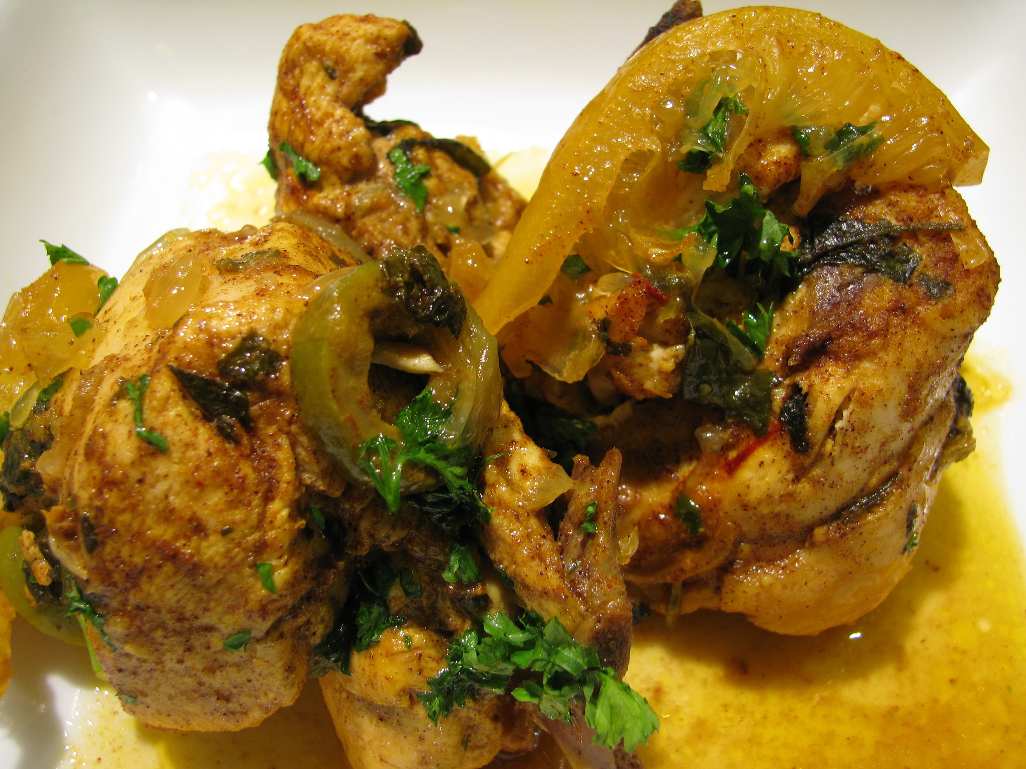 Chicken Tagine with Olives & Preserved Lemon